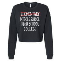 2025 Funny Elementary School Graduation 6th Grade Graduation Cropped Pullover Crew