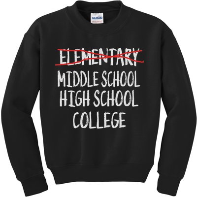 2025 Funny Elementary School Graduation 6th Grade Graduation Kids Sweatshirt