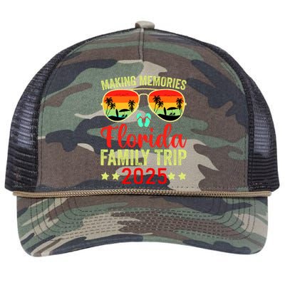 2025 Florida Family Trip Vacation Retro Rope Trucker Hat Cap