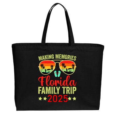 2025 Florida Family Trip Vacation Cotton Canvas Jumbo Tote