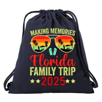 2025 Florida Family Trip Vacation Drawstring Bag