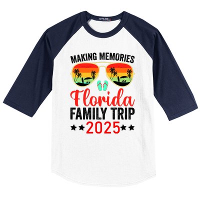 2025 Florida Family Trip Vacation Baseball Sleeve Shirt