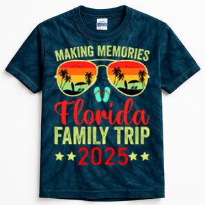 2025 Florida Family Trip Vacation Kids Tie-Dye T-Shirt