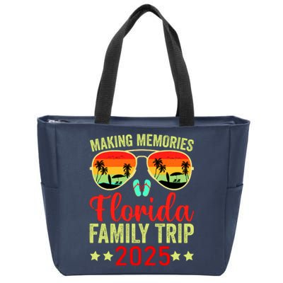 2025 Florida Family Trip Vacation Zip Tote Bag