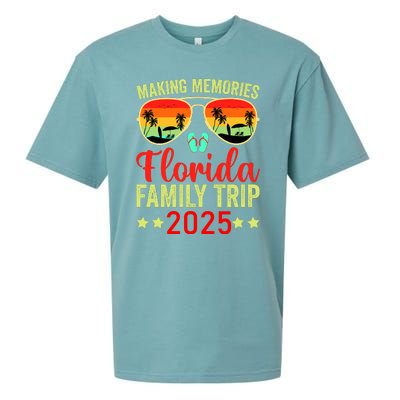 2025 Florida Family Trip Vacation Sueded Cloud Jersey T-Shirt