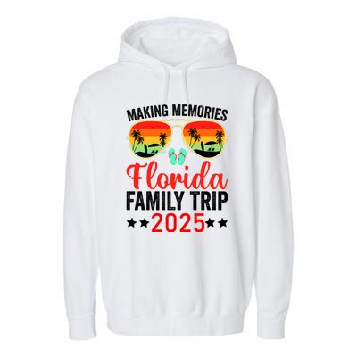 2025 Florida Family Trip Vacation Garment-Dyed Fleece Hoodie