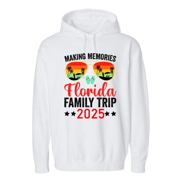 2025 Florida Family Trip Vacation Garment-Dyed Fleece Hoodie