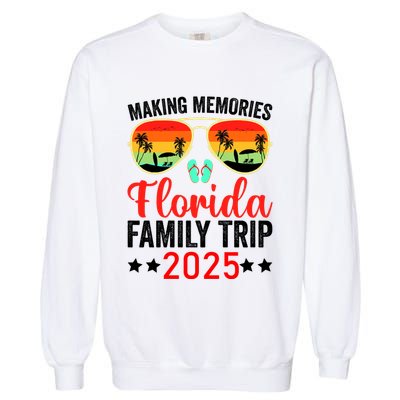 2025 Florida Family Trip Vacation Garment-Dyed Sweatshirt