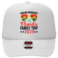 2025 Florida Family Trip Vacation High Crown Mesh Back Trucker Hat