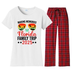 2025 Florida Family Trip Vacation Women's Flannel Pajama Set