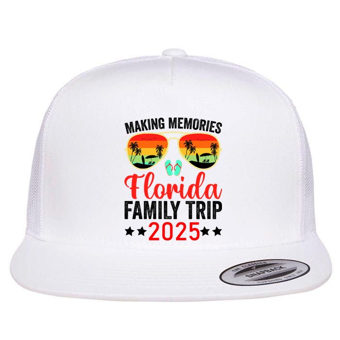 2025 Florida Family Trip Vacation Flat Bill Trucker Hat