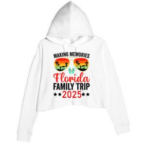 2025 Florida Family Trip Vacation Crop Fleece Hoodie