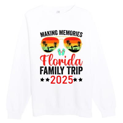 2025 Florida Family Trip Vacation Premium Crewneck Sweatshirt