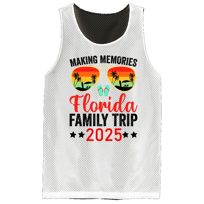 2025 Florida Family Trip Vacation Mesh Reversible Basketball Jersey Tank