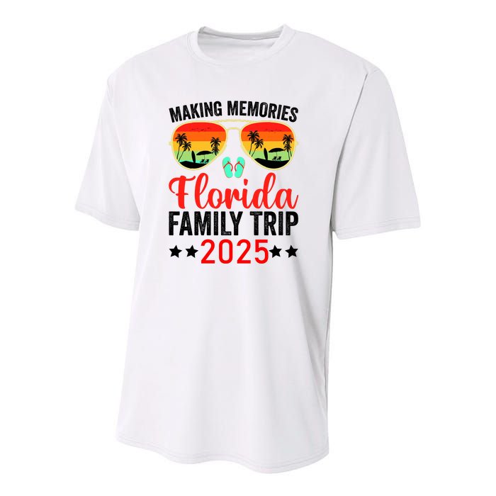 2025 Florida Family Trip Vacation Youth Performance Sprint T-Shirt