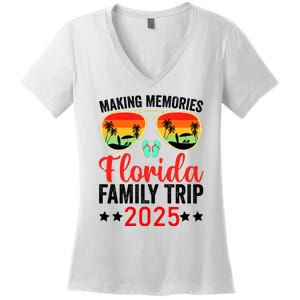 2025 Florida Family Trip Vacation Women's V-Neck T-Shirt