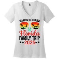 2025 Florida Family Trip Vacation Women's V-Neck T-Shirt