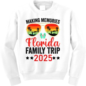 2025 Florida Family Trip Vacation Kids Sweatshirt