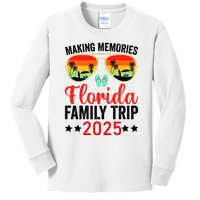 2025 Florida Family Trip Vacation Kids Long Sleeve Shirt