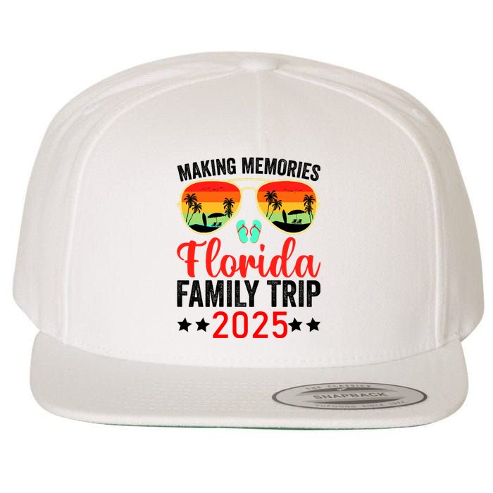 2025 Florida Family Trip Vacation Wool Snapback Cap