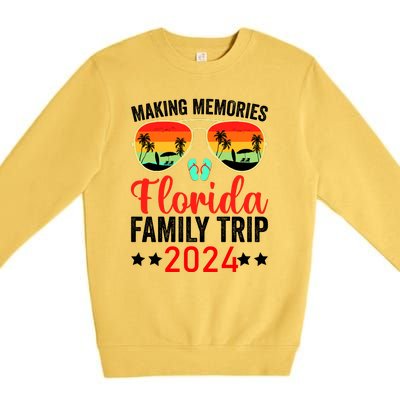 2024 Florida Family Trip Vacation Premium Crewneck Sweatshirt