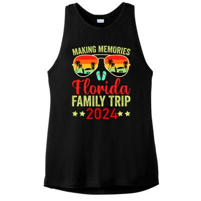 2024 Florida Family Trip Vacation Ladies PosiCharge Tri-Blend Wicking Tank