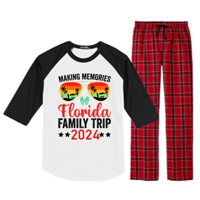 2024 Florida Family Trip Vacation Raglan Sleeve Pajama Set