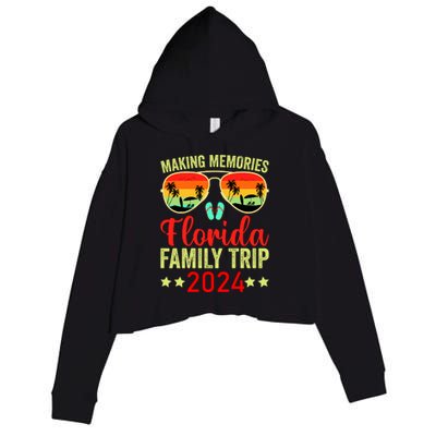 2024 Florida Family Trip Vacation Crop Fleece Hoodie