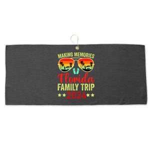 2024 Florida Family Trip Vacation Large Microfiber Waffle Golf Towel