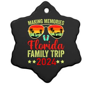 2024 Florida Family Trip Vacation Ceramic Star Ornament