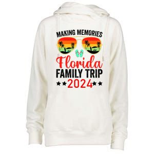 2024 Florida Family Trip Vacation Womens Funnel Neck Pullover Hood