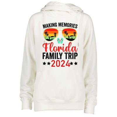 2024 Florida Family Trip Vacation Womens Funnel Neck Pullover Hood