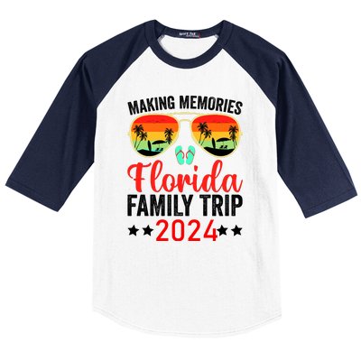 2024 Florida Family Trip Vacation Baseball Sleeve Shirt