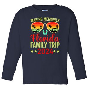 2024 Florida Family Trip Vacation Toddler Long Sleeve Shirt