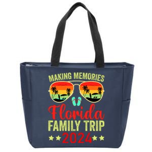 2024 Florida Family Trip Vacation Zip Tote Bag