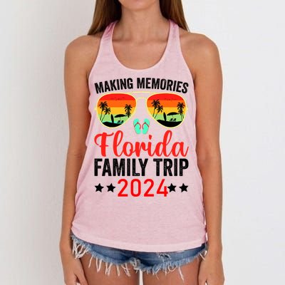 2024 Florida Family Trip Vacation Women's Knotted Racerback Tank