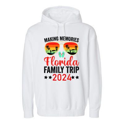 2024 Florida Family Trip Vacation Garment-Dyed Fleece Hoodie