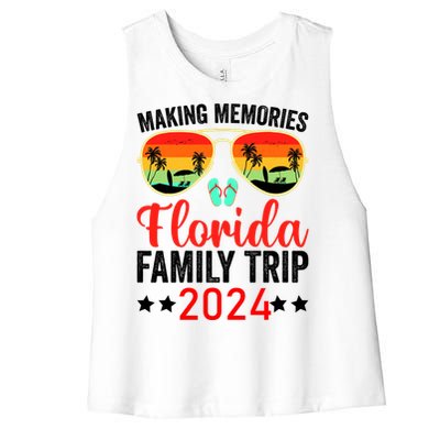 2024 Florida Family Trip Vacation Women's Racerback Cropped Tank