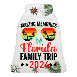 2024 Florida Family Trip Vacation Ceramic Bell Ornament