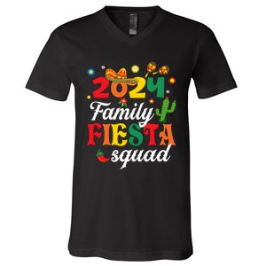 2024 Family Fiesta Squad Cinco De Mayo V-Neck T-Shirt