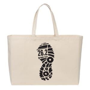 262 Full Marathon Runner Women Cotton Canvas Jumbo Tote