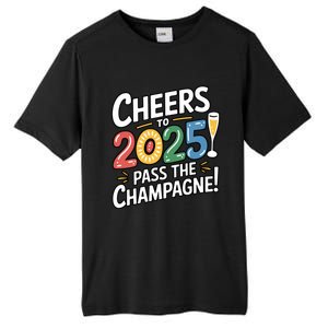 2025 Funny New Year Champagne Celebration! Cheers 2025 Cool Gift Tall Fusion ChromaSoft Performance T-Shirt