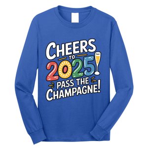 2025 Funny New Year Champagne Celebration! Cheers 2025 Cool Gift Long Sleeve Shirt