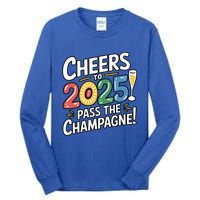 2025 Funny New Year Champagne Celebration! Cheers 2025 Cool Gift Tall Long Sleeve T-Shirt