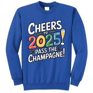 2025 Funny New Year Champagne Celebration! Cheers 2025 Cool Gift Tall Sweatshirt