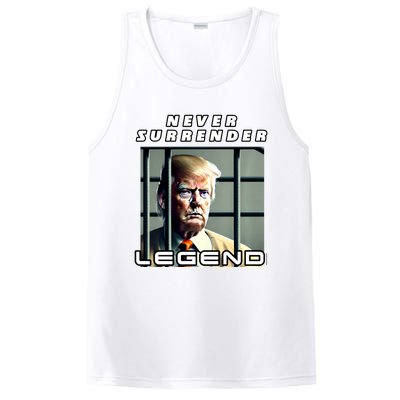 2 Finger Never Surrender Save America Legend Trump Mug Shot PosiCharge Competitor Tank