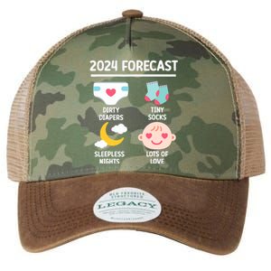 2024 Forecast Pregnant Baby Shower Gender Reveal Boy Girl Legacy Tie Dye Trucker Hat