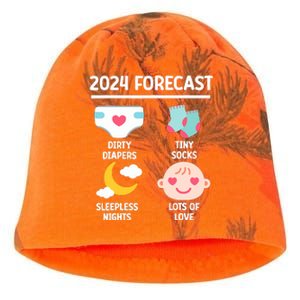 2024 Forecast Pregnant Baby Shower Gender Reveal Boy Girl Kati - Camo Knit Beanie