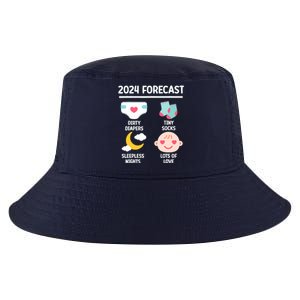 2024 Forecast Pregnant Baby Shower Gender Reveal Boy Girl Cool Comfort Performance Bucket Hat