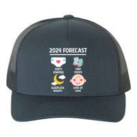 2024 Forecast Pregnant Baby Shower Gender Reveal Boy Girl Yupoong Adult 5-Panel Trucker Hat